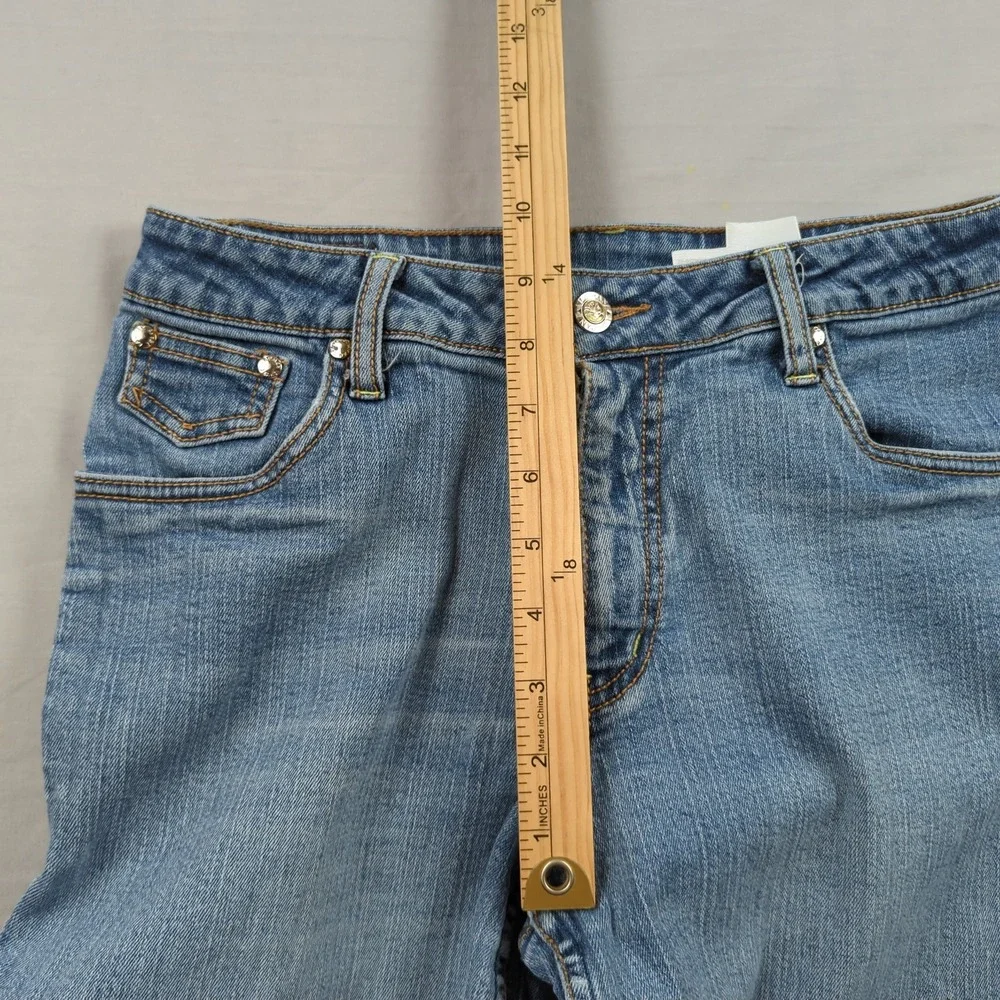 Vintage Lawman Jeans Womens 5 6 Blue Boot Cut Embelished Pockets Western Rodeo‎